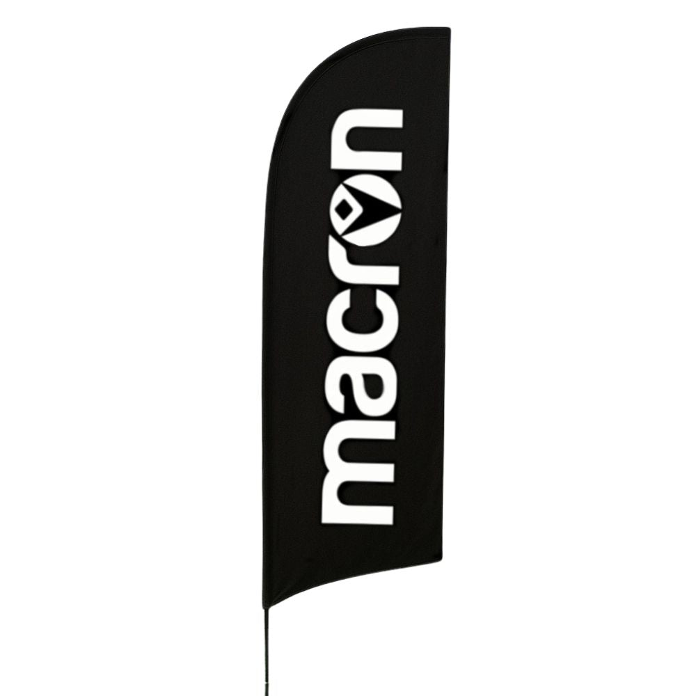 Printed 3.2 metre feather flag – outdoor banner with ground spike base for trade shows, festivals or retail branding