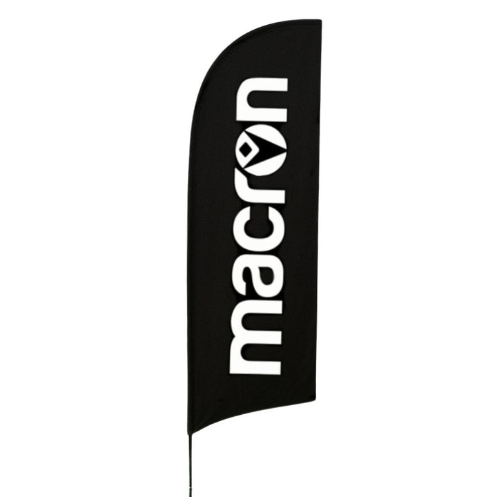 Printed 3.2 metre feather flag – outdoor banner with ground spike base for trade shows, festivals or retail branding