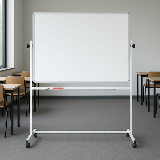 Non-Magnetic Swivel Landscape Mobile Whiteboard - 1200mm x 900mm