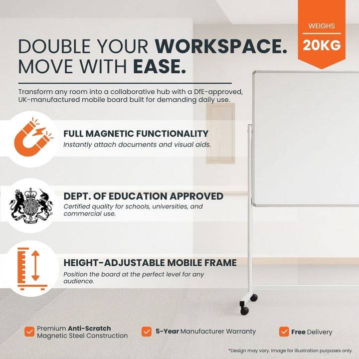 double-sided-magnetic-whiteboard-on-wheels-with-height-adjustable-frame-for-schools-offices-and-meetings