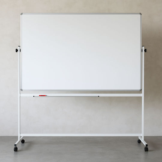 Non-Magnetic Swivel Landscape Mobile Whiteboard - 1500mm x 1200mm