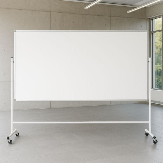 Non-Magnetic Landscape Mobile Whiteboard - 1200mm x 1800mm