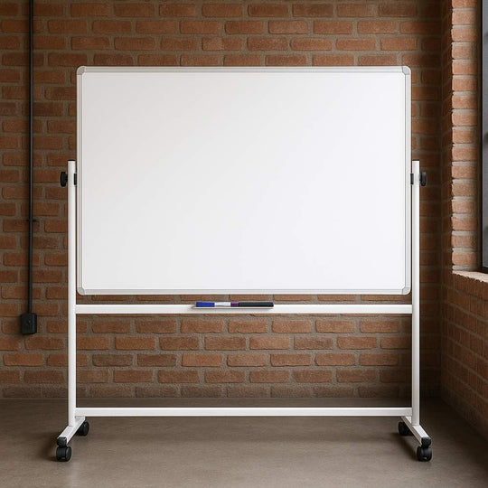 Magnetic Swivel Landscape Mobile Whiteboard - 1200mm x 900mm