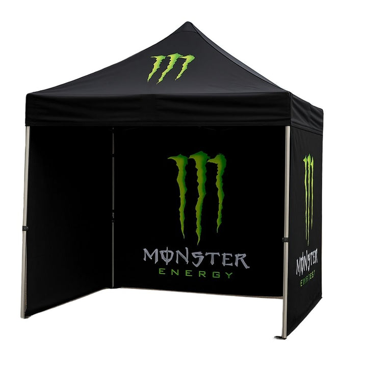 Branded 3m gazebo with full walls – pop-up event shelter with concrete weights ideal for exhibitions, stalls or retail  