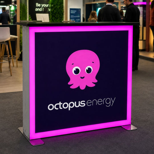 Single Sided Colour Changing Edge LED Lightbox Counter - 1000mm