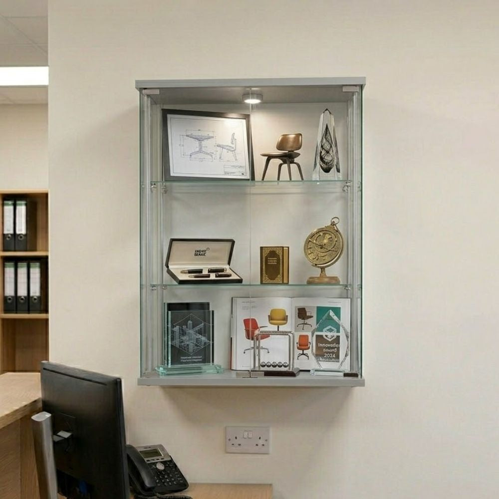 Wall Mounted Double Door Display Cabinet