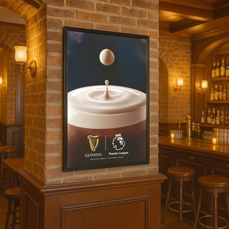 Black A1 poster snap frame bundle – 10 wall-mounted frames with sleek mitred corners and fixings included