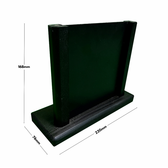 Pack of 5 Black Wood Countertop Menu Holders | Displaysense