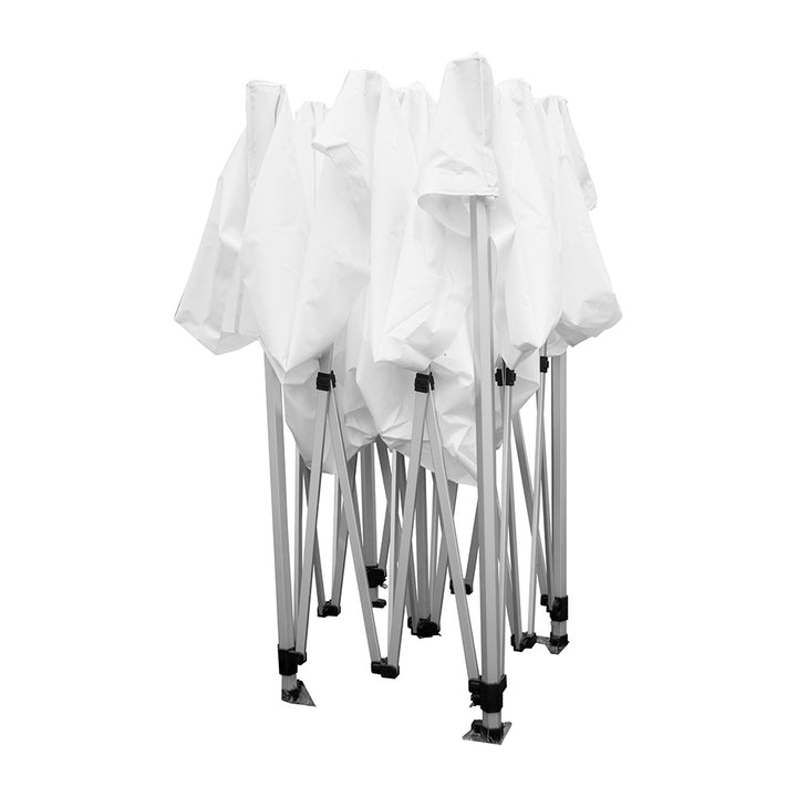 Heavy-duty printed pop-up gazebo – 3 metre event shelter with leg weights and 3 side walls for professional branding  