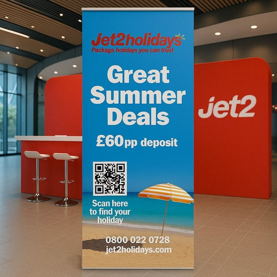 Premium Aluminium Front Loading Roller Banner Stand for 2100mm High x 1000mm Wide Banners