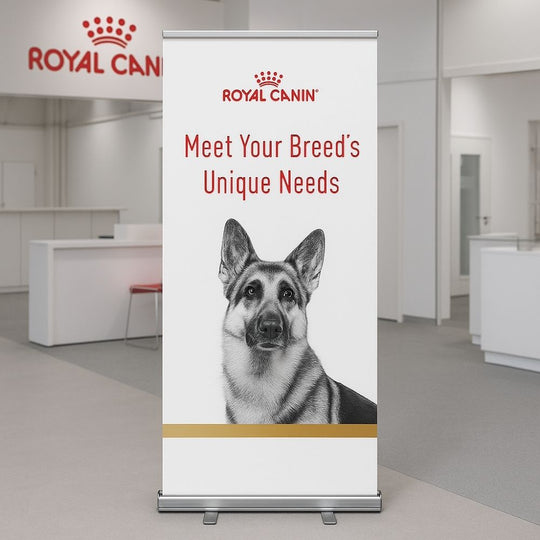 Silver Aluminium Roller Banner Stand - Suitable to Hold 2000mm High x 1200mm Wide Banners