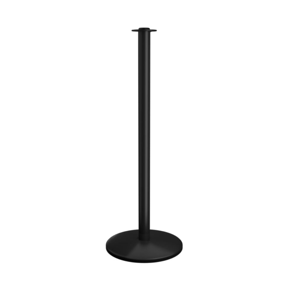 Single black stanchion post shown against a white background.