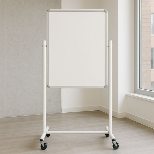 Non-Magnetic Portrait Mobile Whiteboard - 600mm x 900mm