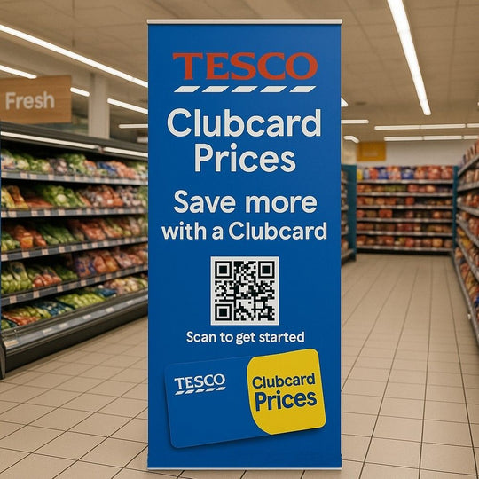 Premium Aluminium Front Loading Roller Banner Stand inc. Printing Service - 2100mm High x 1000mm Wide