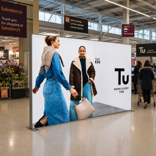 Single Sided LED Lightbox with Backlit PVC Printing - 3000mm