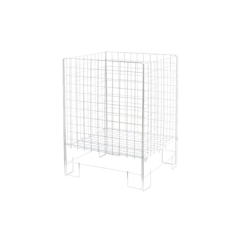 White Rust-Resistant Steel Collapsible Dump Bin - 635mm Wide x 770mm High