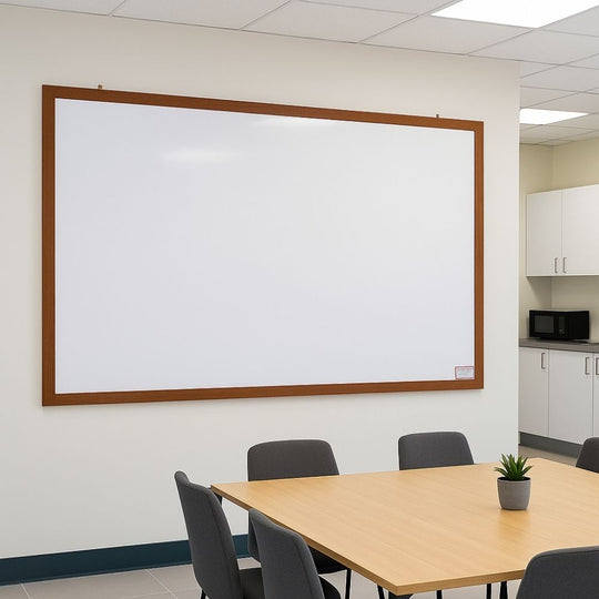 Eco-Friendly Whiteboard in Wood Effect Frame - 1800 x 1200mm