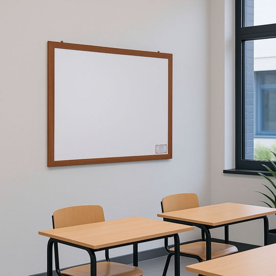 Eco-Friendly Whiteboard in Wood Effect Frame - 900 x 600mm