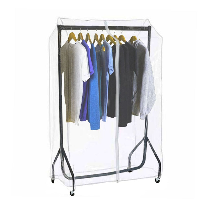 3ft Waterproof Zipped Transparent Clothes Rail Cover