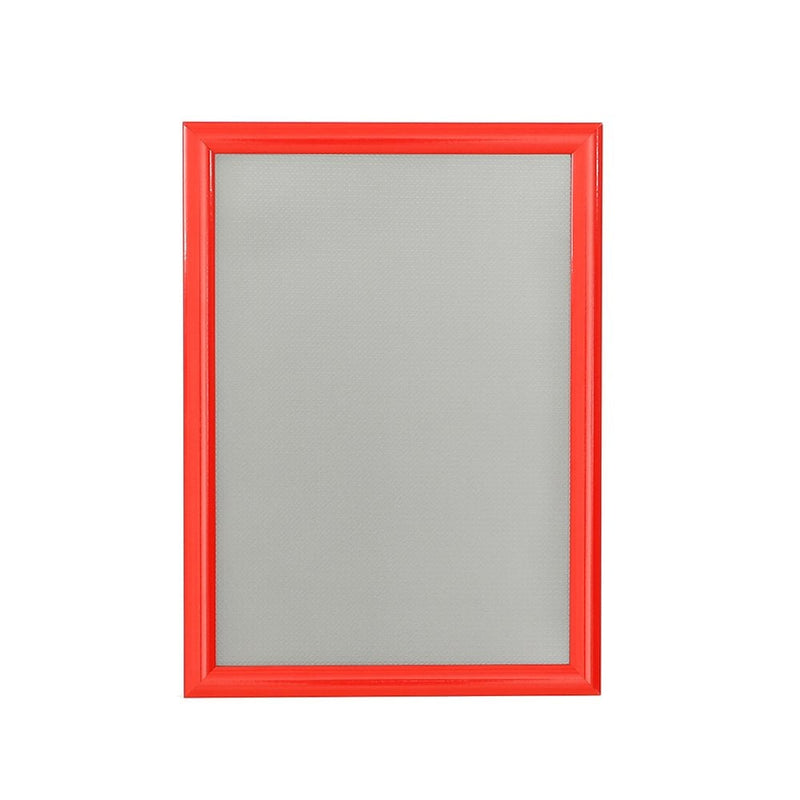 A1 Red Poster Snap Frame 25mm Mitred Frame With Wall Fixings – Displaysense