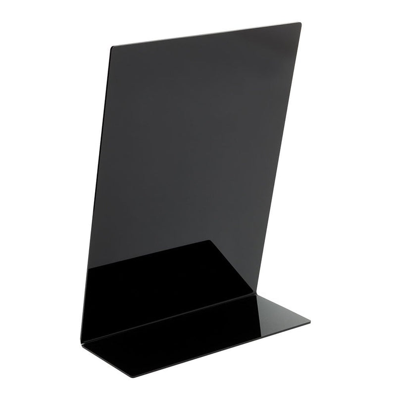 Black A3 Counter Top Acrylic Promotional Message Stand with Writable S