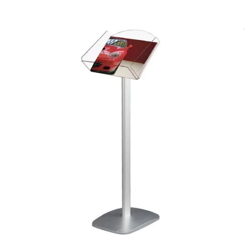 A4 Floor Standing Decorative Acrylic Brochure Stand - Landscape