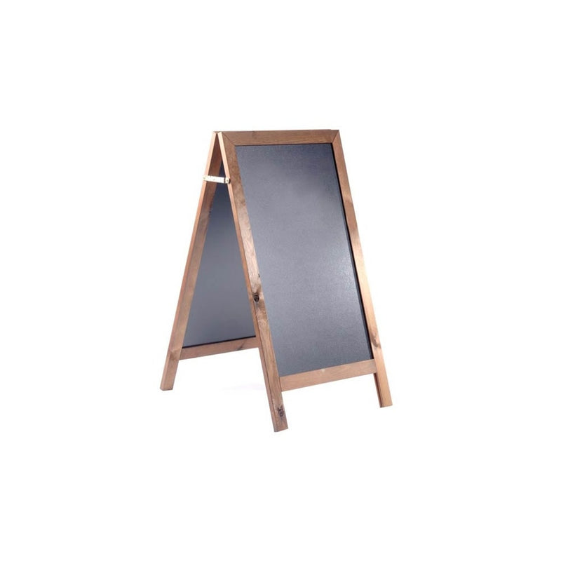 Easy Wipe Chalk A-Board with 20mm Thick Premium Wood Profile FSC Approved - 660mm Wide x 1000mm High