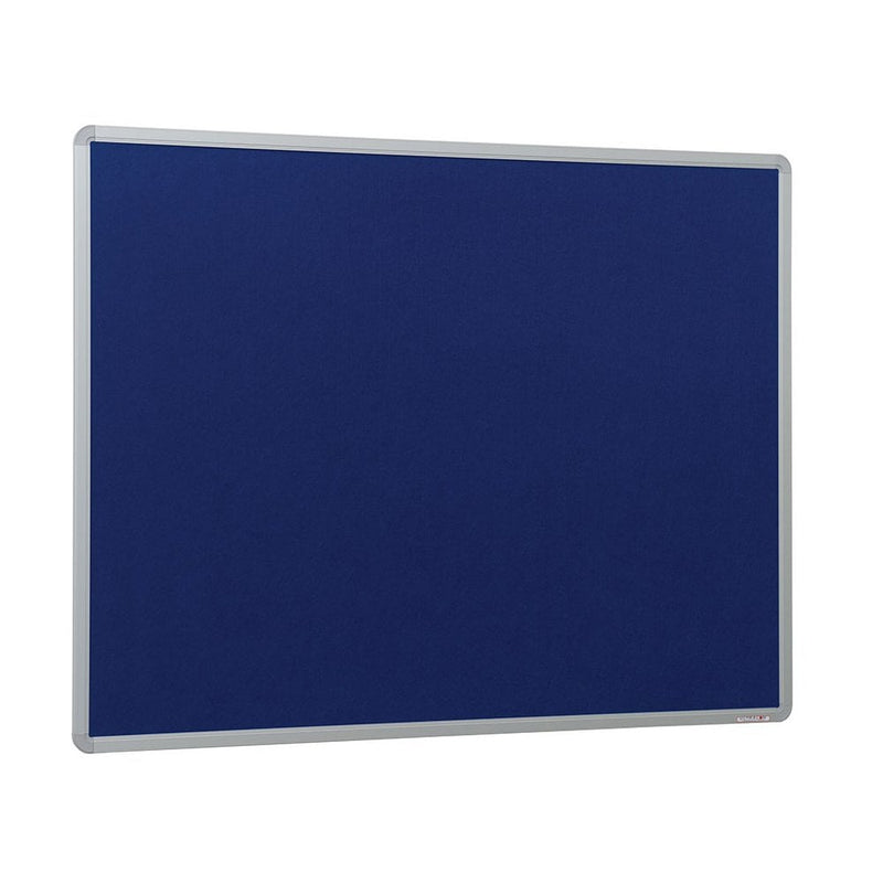 Dark Blue Felt Noticeboard - Aluminium Frame 1200 x 1200mm