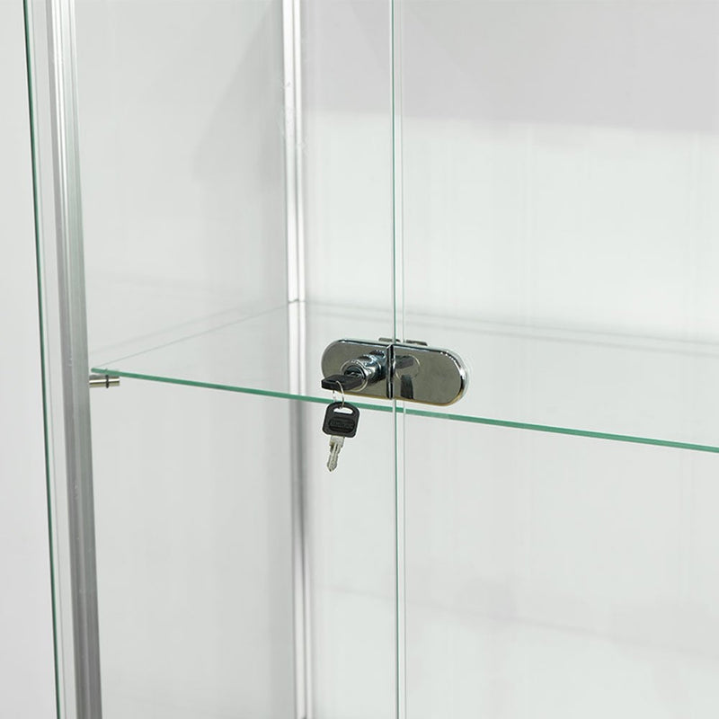 Double Door Display Cabinet Lock Including Spare Key Compatible with DTS or DTK Cabinets Only