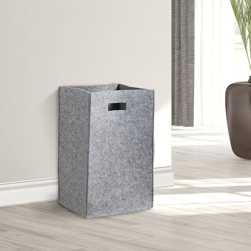 Grey Felt Laundry Storage Box