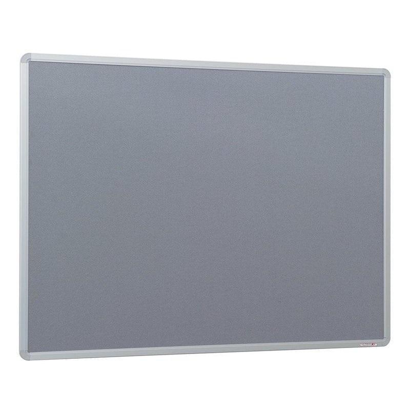 Grey Felt Noticeboard - Aluminium Frame 1200 x 900mm