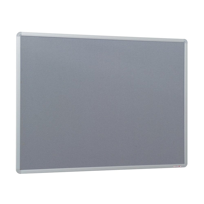 Grey Felt Noticeboard - Aluminium Frame 1500 x 1200mm