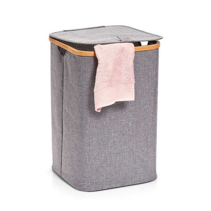 Grey Laundry Basket Displaysense