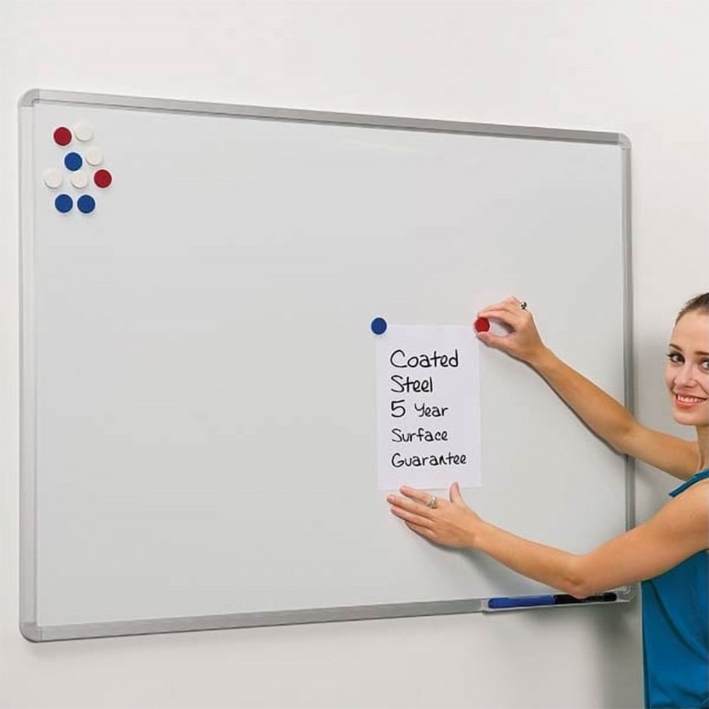 Magnetic Coated Steel Whiteboard - 1500 x 1200mm