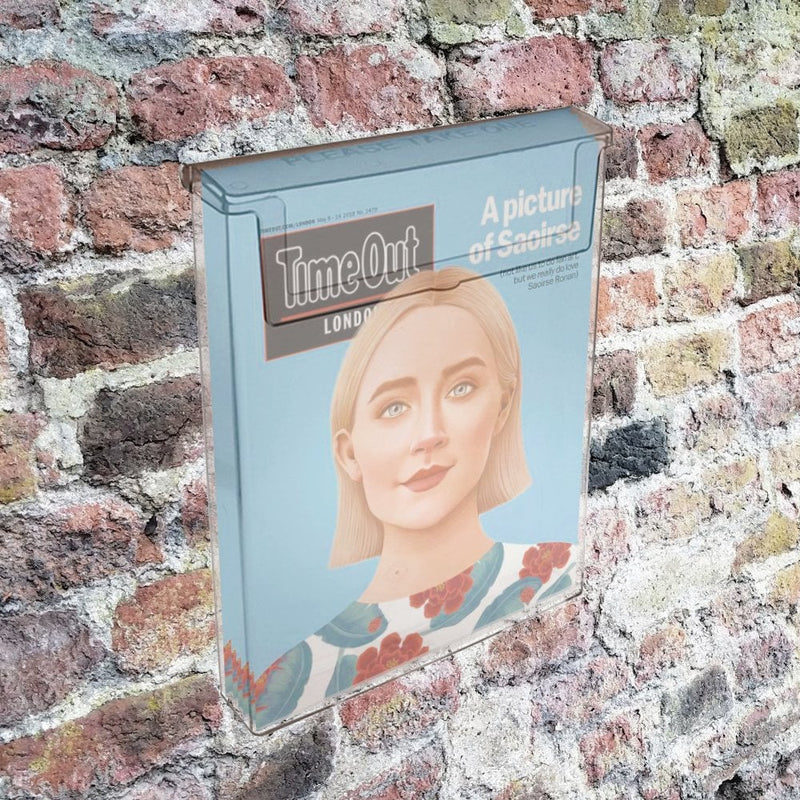 Outdoor A4 Portrait Brochure Holder - Wall Mounted