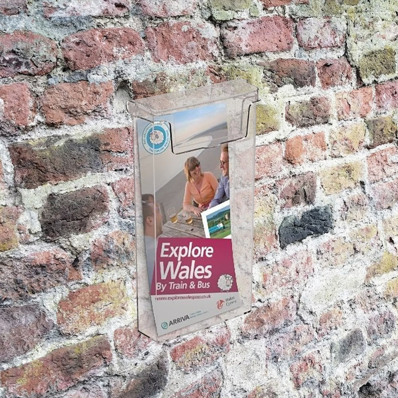 Outdoor DL Portrait Leaflet Holder - Wall Mounted