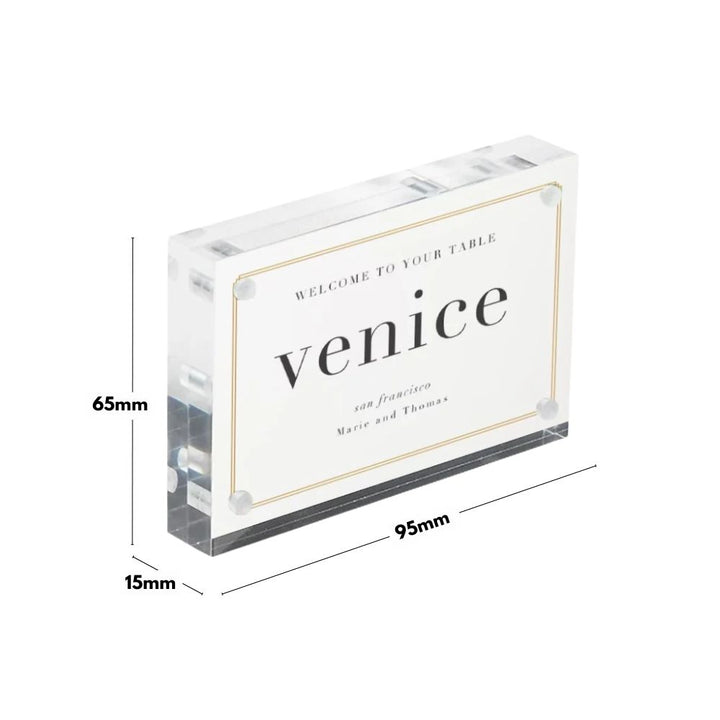 15mm thick magnetic acrylic blocks – professional display holders for business cards, sold in packs of 24
