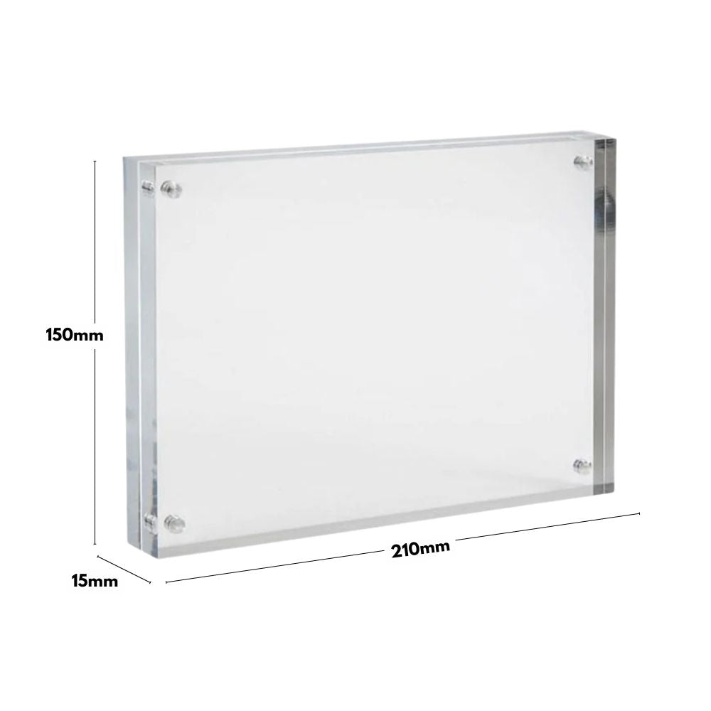 Six A5 magnetic acrylic blocks, 15mm thick, designed for durable and versatile display solutions.