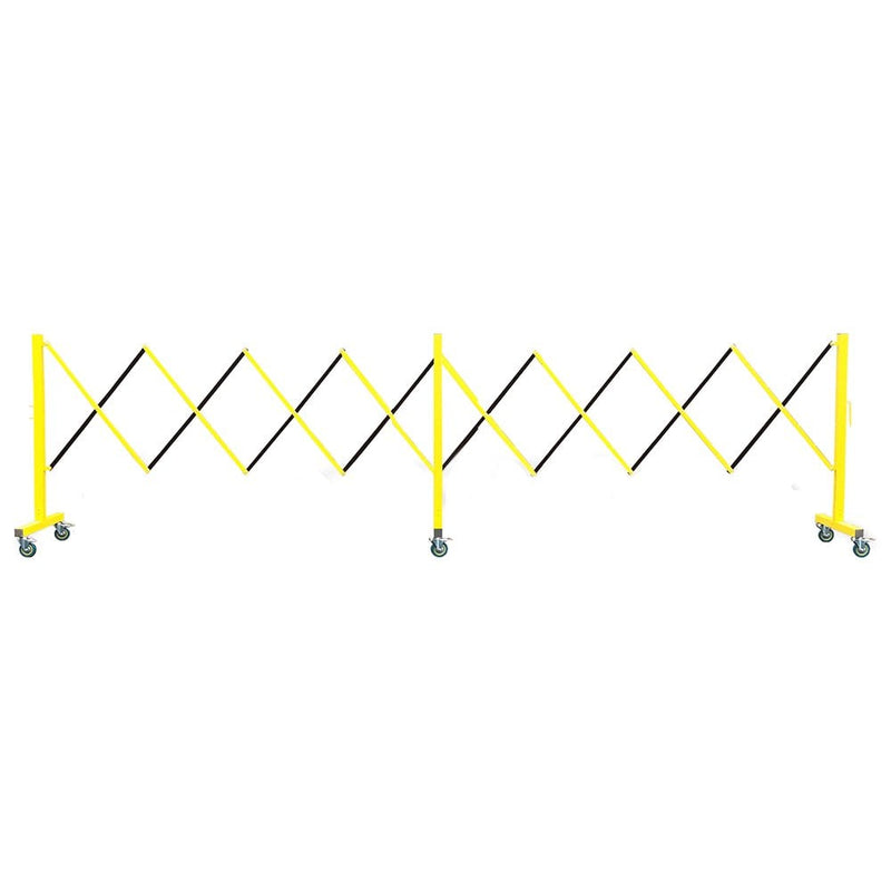 Steel Expandable Barricade - Yellow 4.9m