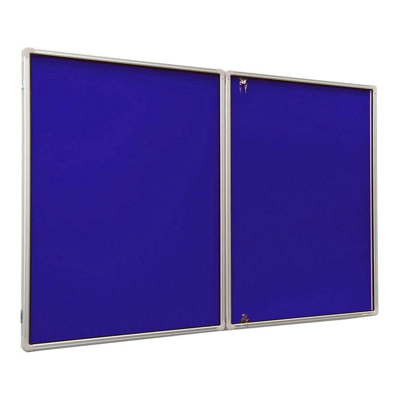 Tamperproof Dark Blue Felt Noticeboard - 1800 x 1200mm
