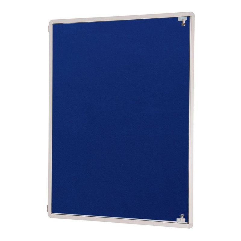 Tamperproof Dark Blue Felt Noticeboard - 900 x 600mm