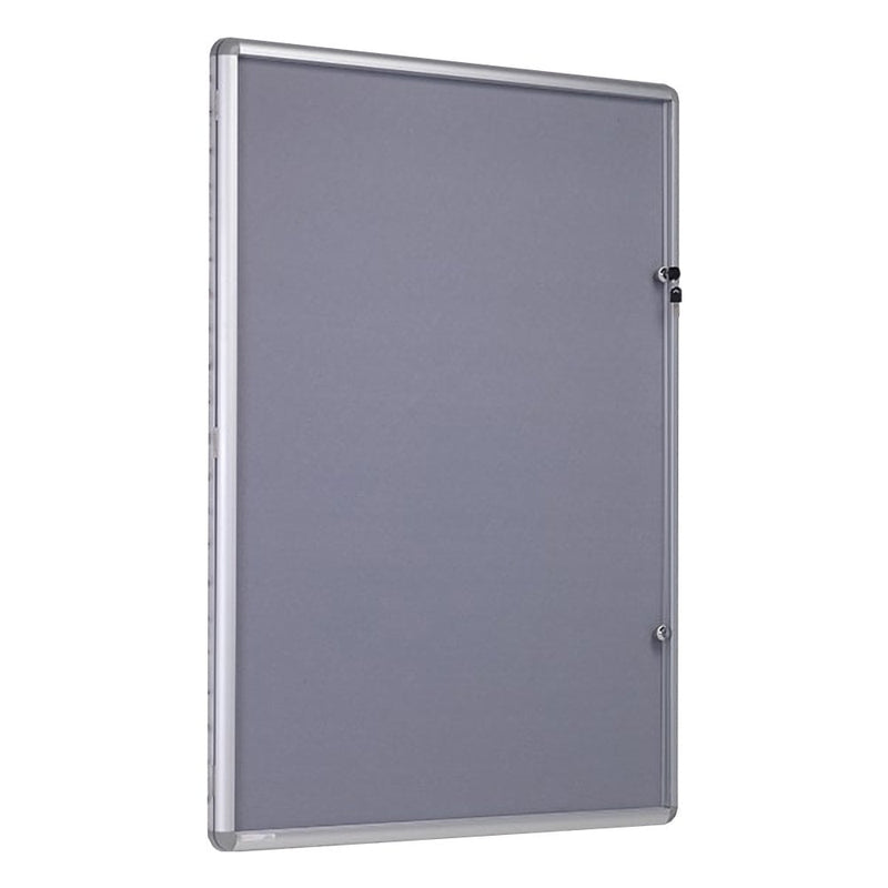 Tamperproof Grey Felt Noticeboard - 900 x 600mm