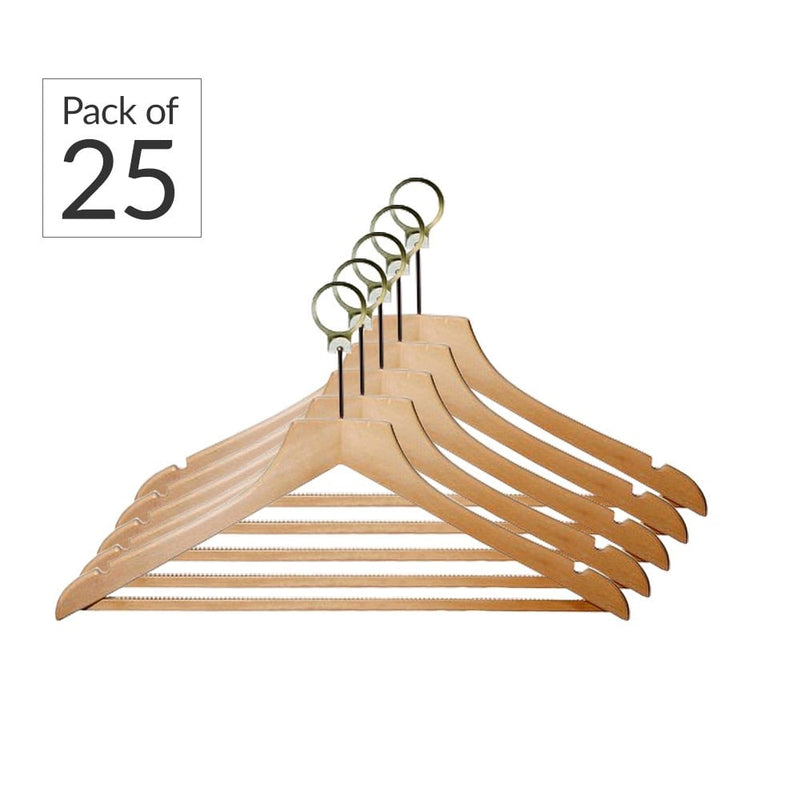 Wooden Clothes Hanger with Captive Hook - 45cm
